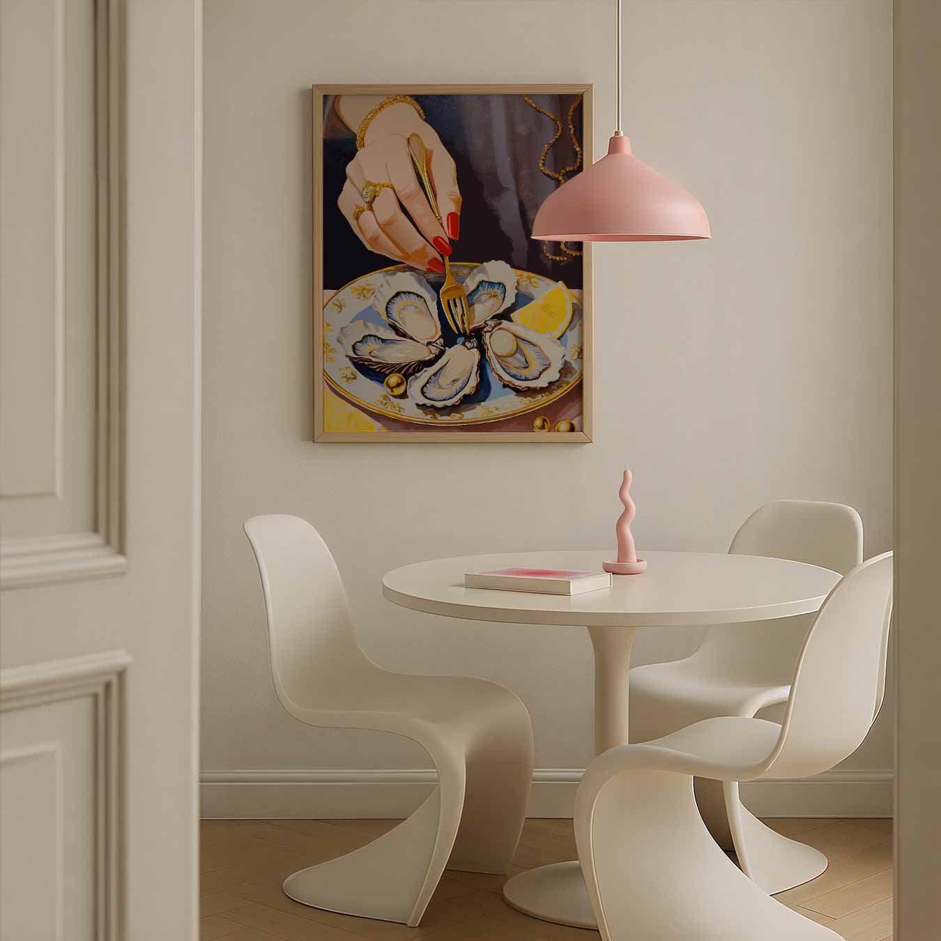 Elegant Oyster Diner Poster