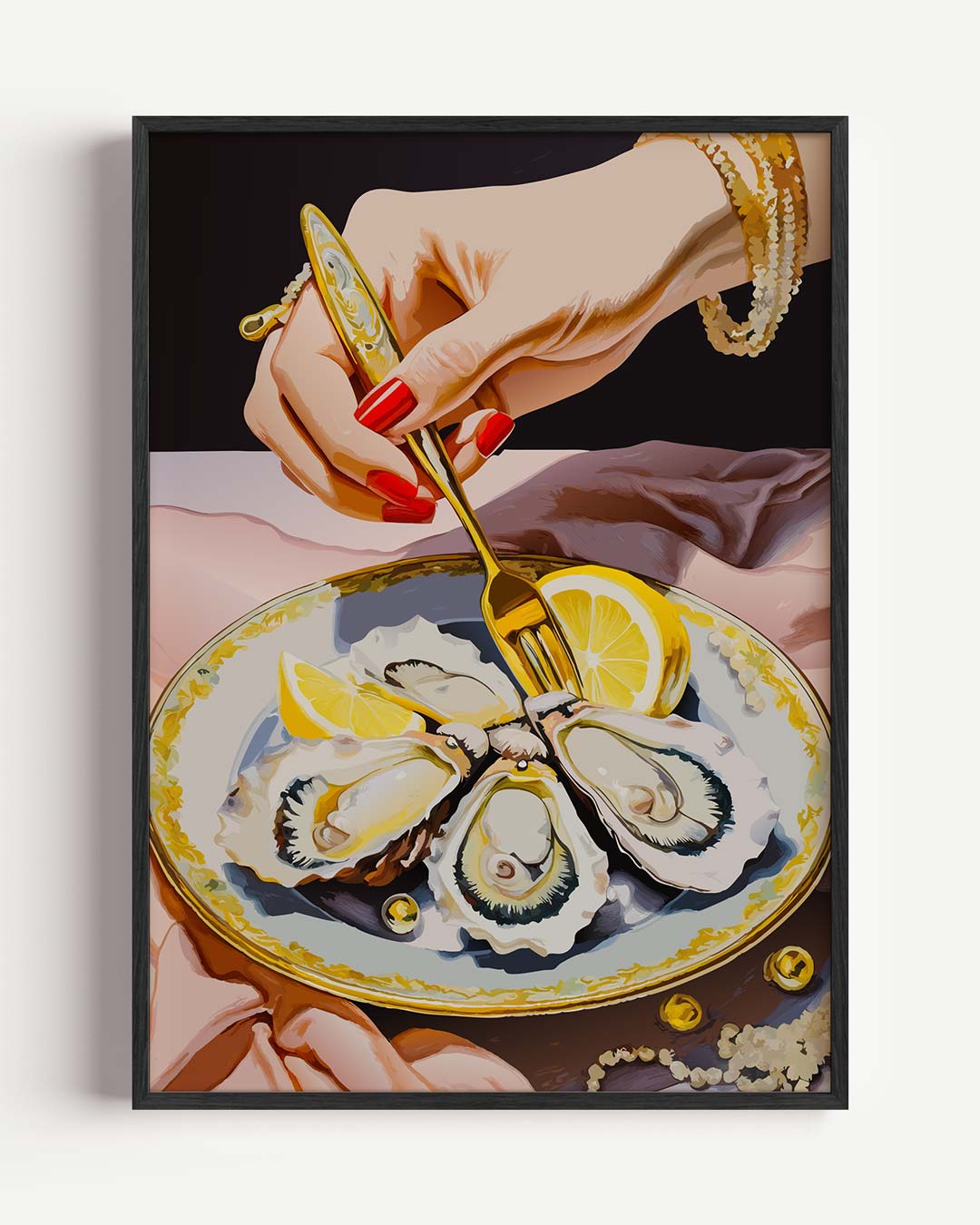 Luxe Oesterparty Poster-WallArtistic