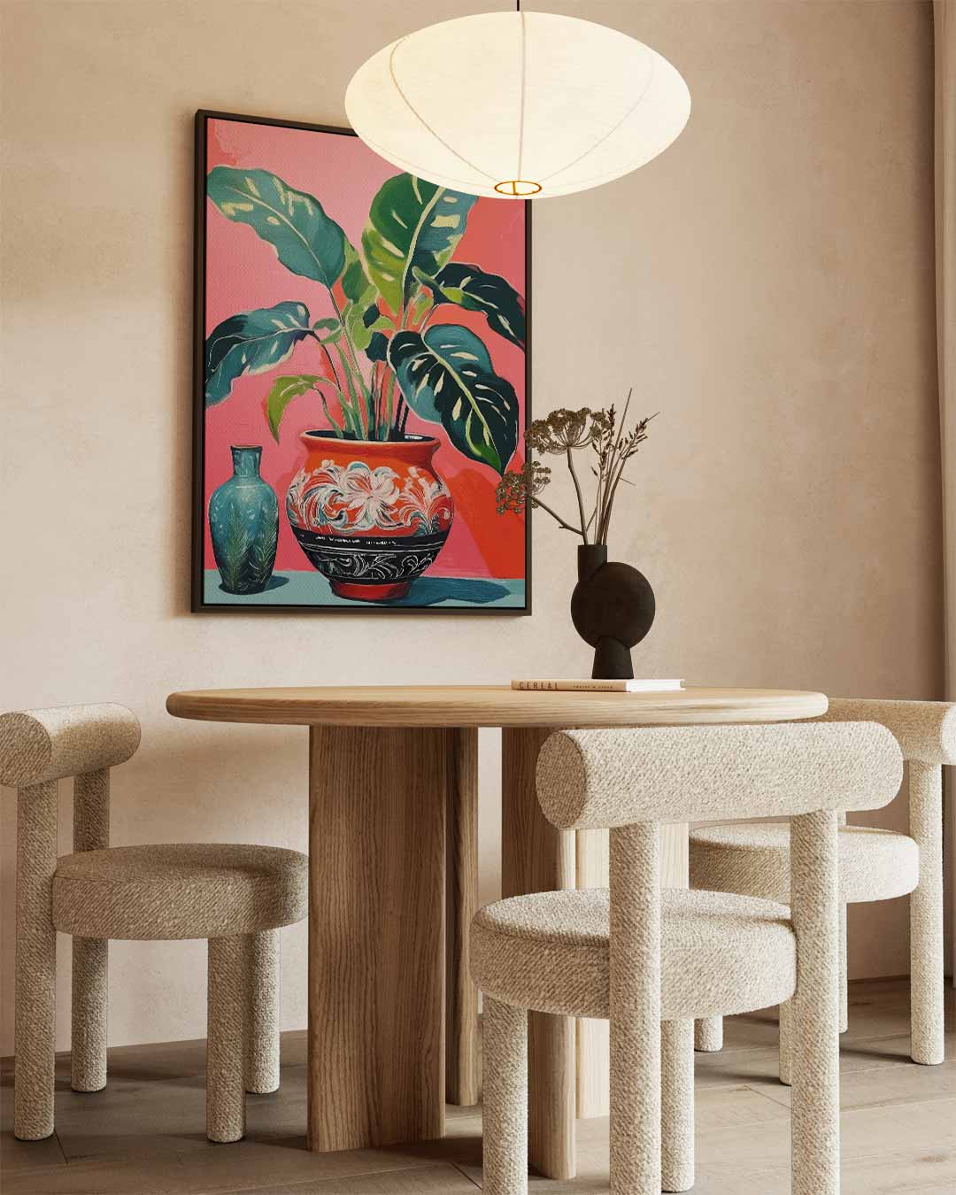 Tropische Botanische Schildering Kunstwerk-canvas-dibond-plexiglas-wanddecoratie-WallArtistic