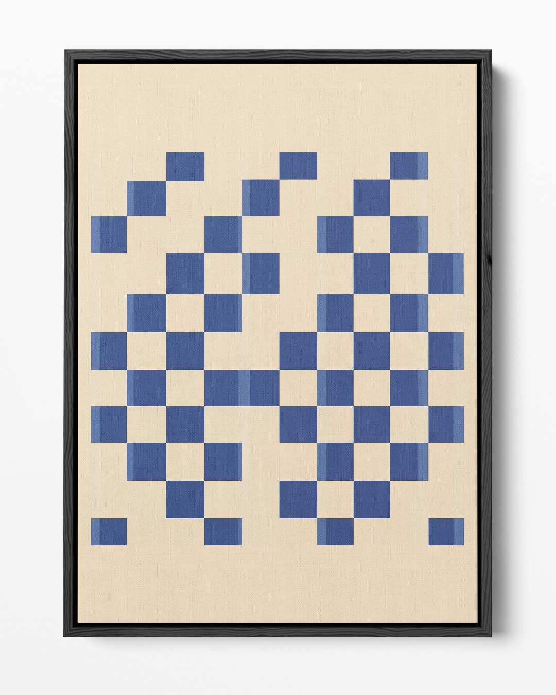 Ritmisch Blauwe Vlakken Kunstwerk-canvas-dibond-plexiglas-wanddecoratie-WallArtistic