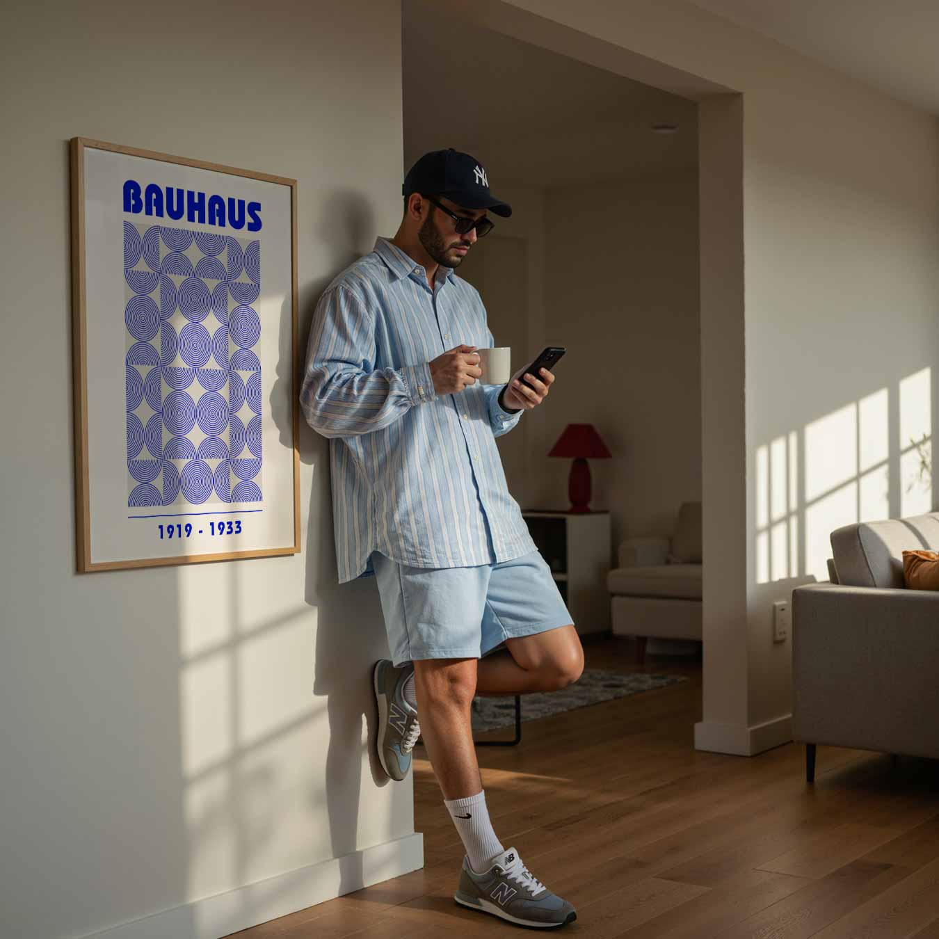 Stijlvolle Bauhaus Cirkelposter-WallArtistic