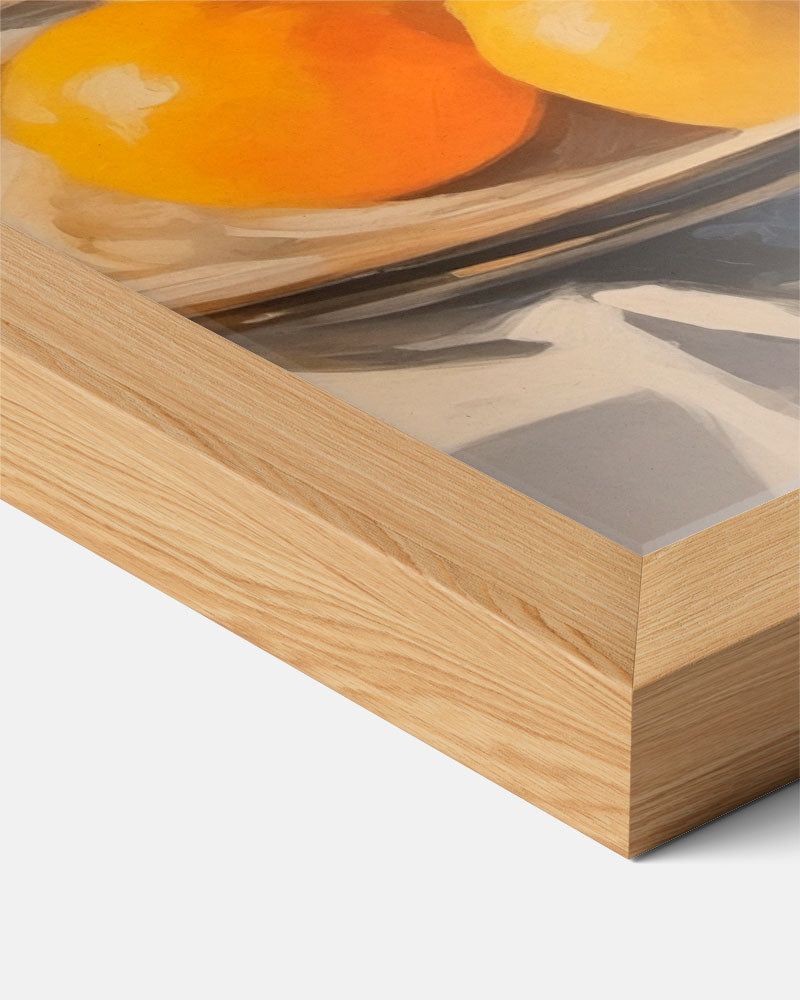 Zonnige Citrus & Glas Stilleven Poster-WallArtistic