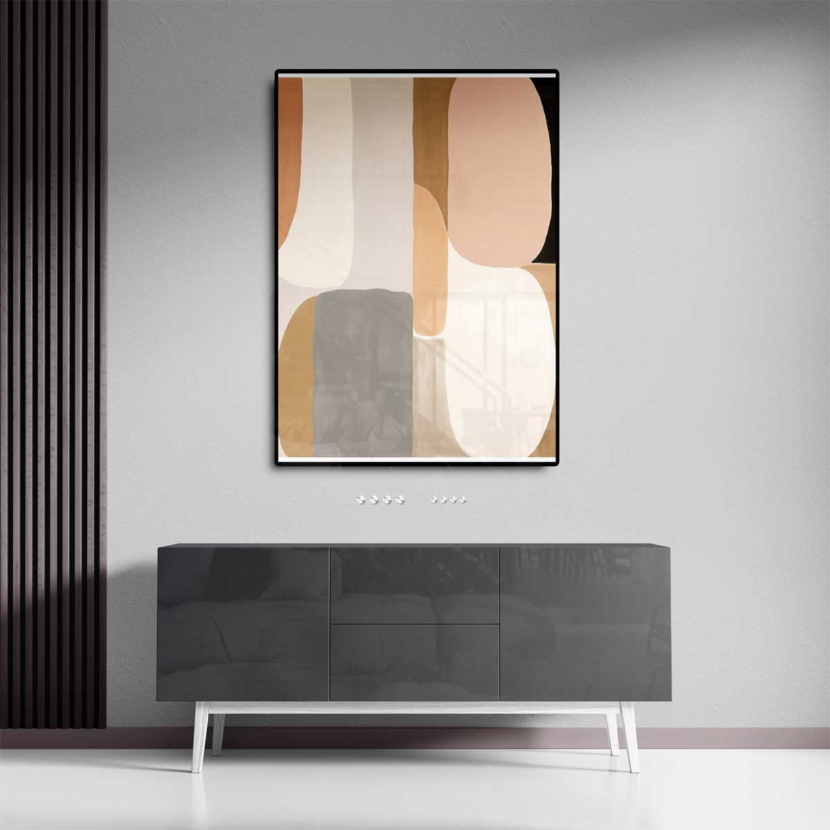 Aards Verlangen - Abstracte Harmonie in Kleur Kunstwerk-canvas-dibond-plexiglas-wanddecoratie-WallArtistic