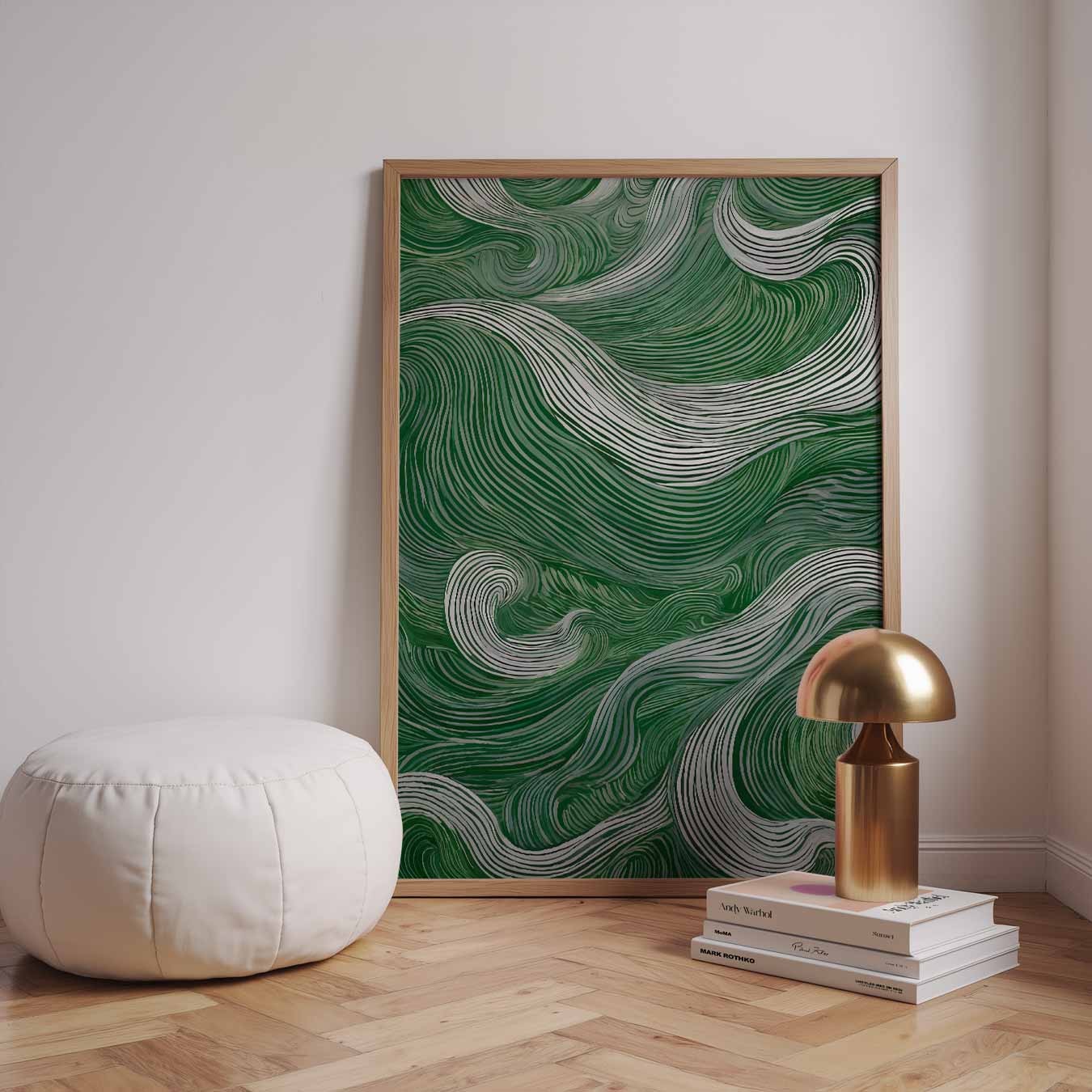 Groene Golf Beweging Poster