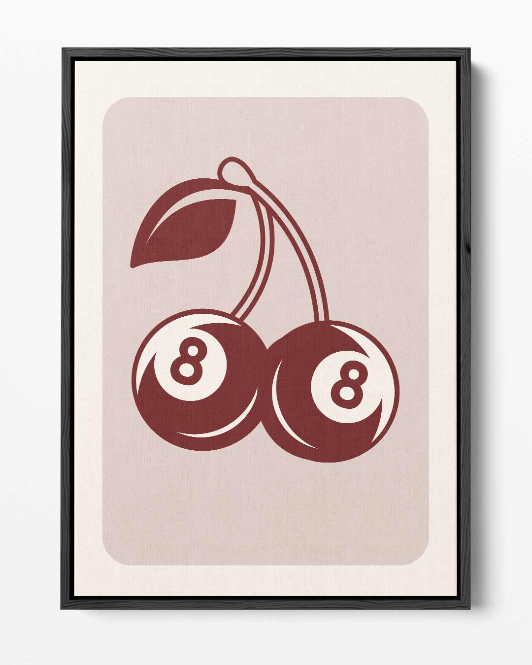 Vintage Kersen Speelkaarten Poster Kunstwerk-canvas-dibond-plexiglas-wanddecoratie-WallArtistic