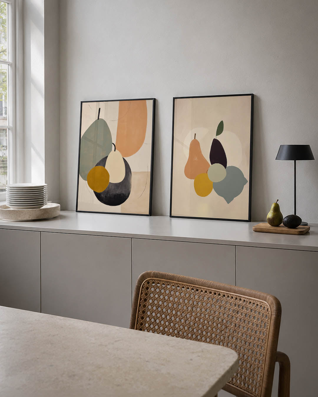 Vorm en kleurenspel Posterset