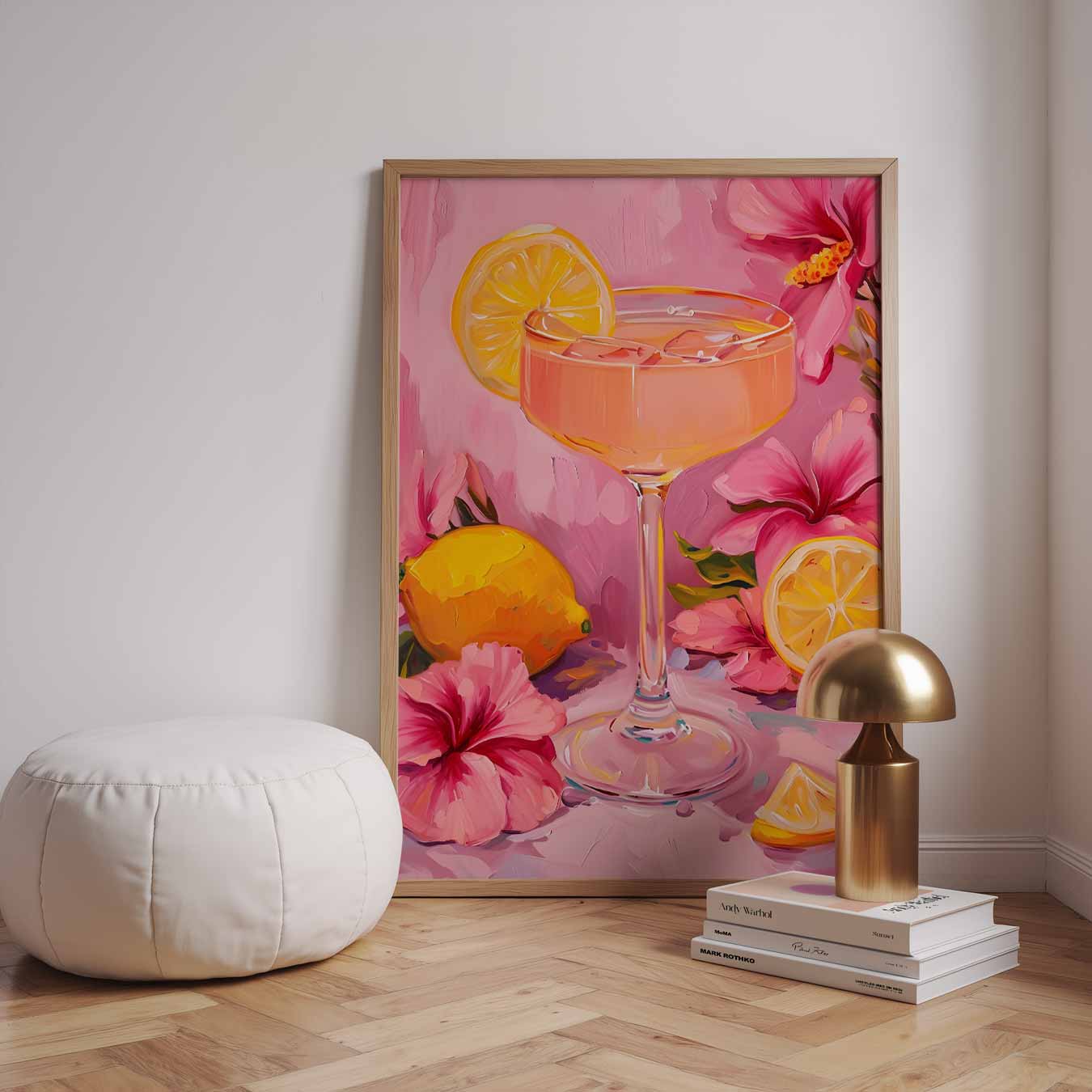 Zomerse Cocktailbeker Poster-WallArtistic