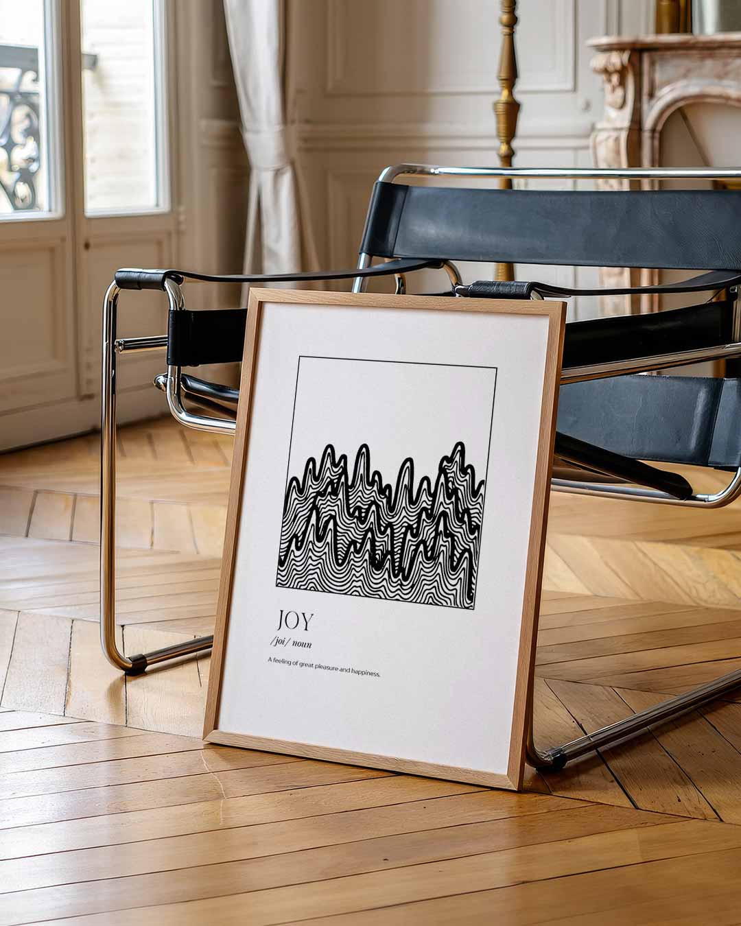 Joyful Lines Poster-WallArtistic