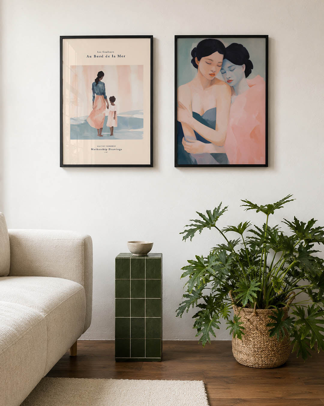 Zachte kleurvlakken Posterset