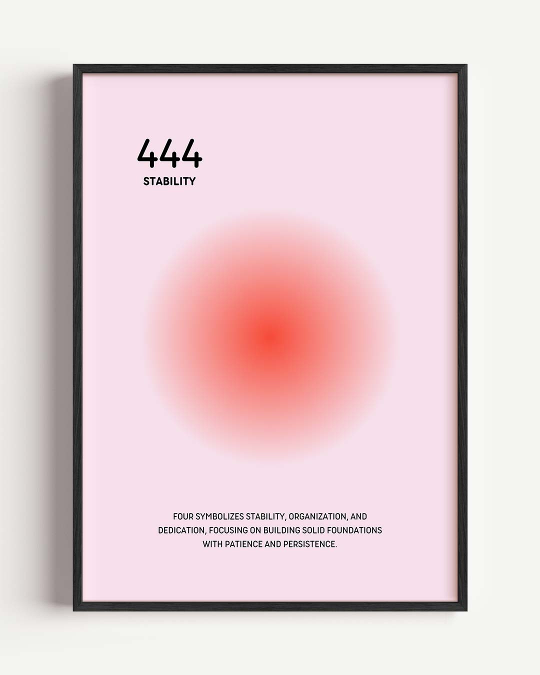 Inspirerende 444 Stabiliteit Poster