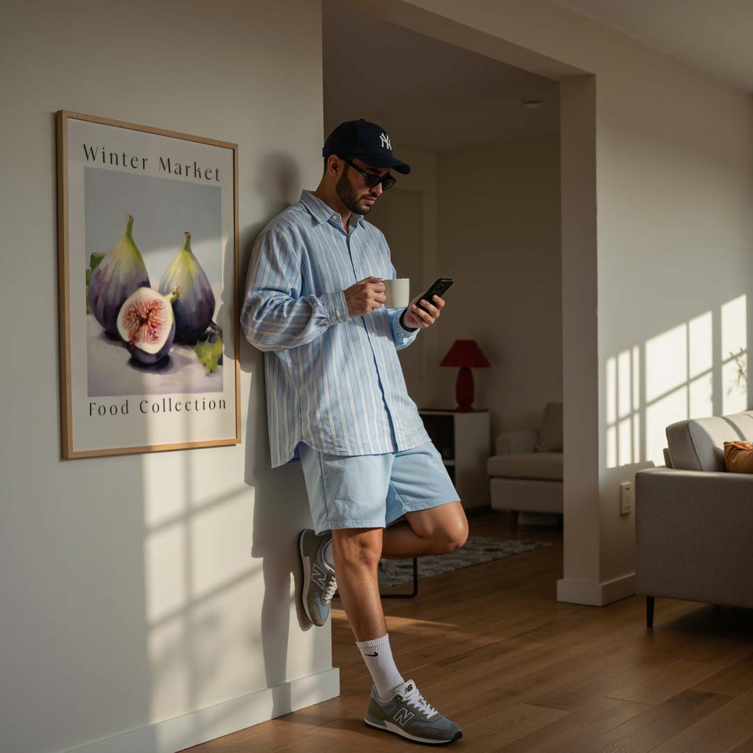 Winter Market Vijgenposter-WallArtistic