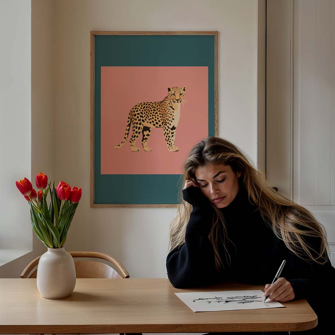 Stijlvolle Luipaard Poster-WallArtistic