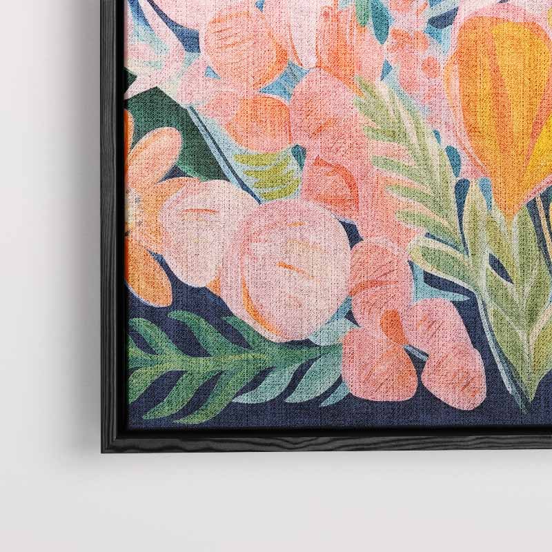 Bloemengeur in Kleuren Kunstwerk-canvas-dibond-plexiglas-wanddecoratie-WallArtistic