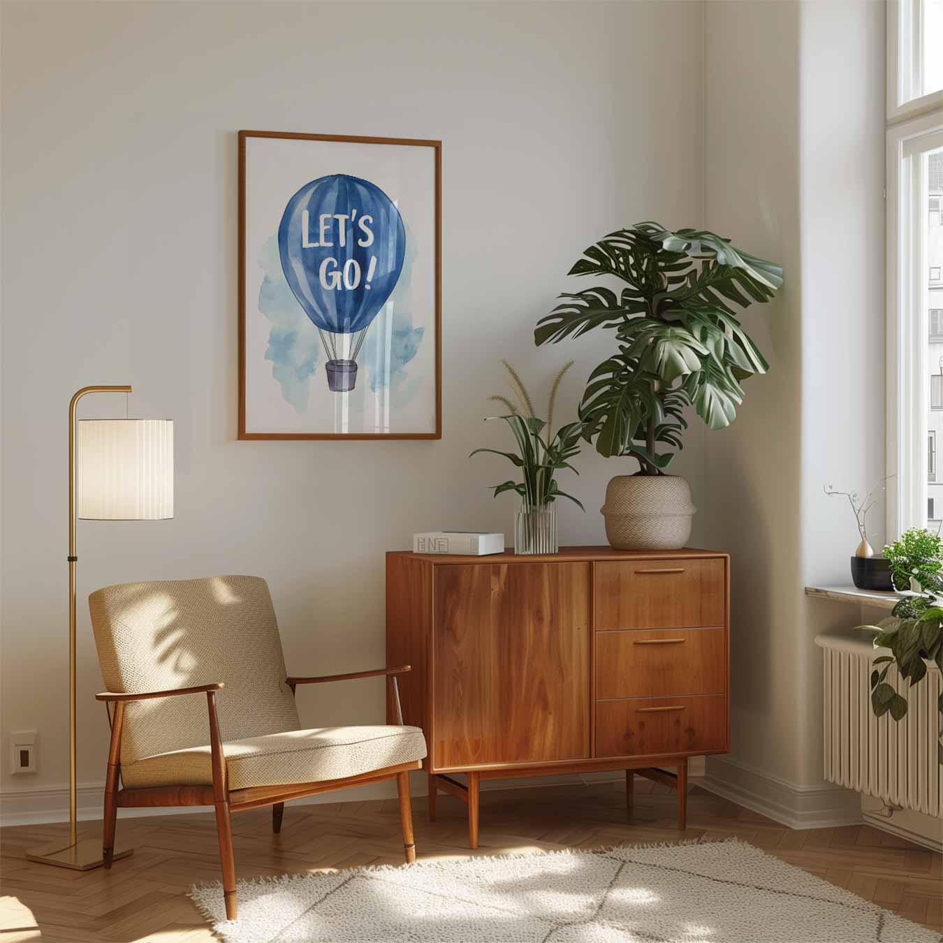 Inspirerende Luchtballon Poster