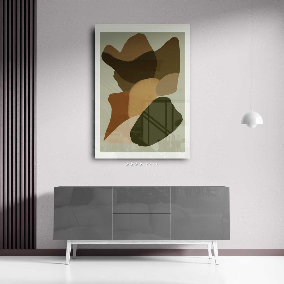 Abstracte Aardetinten Kunstwerk-canvas-dibond-plexiglas-wanddecoratie-WallArtistic