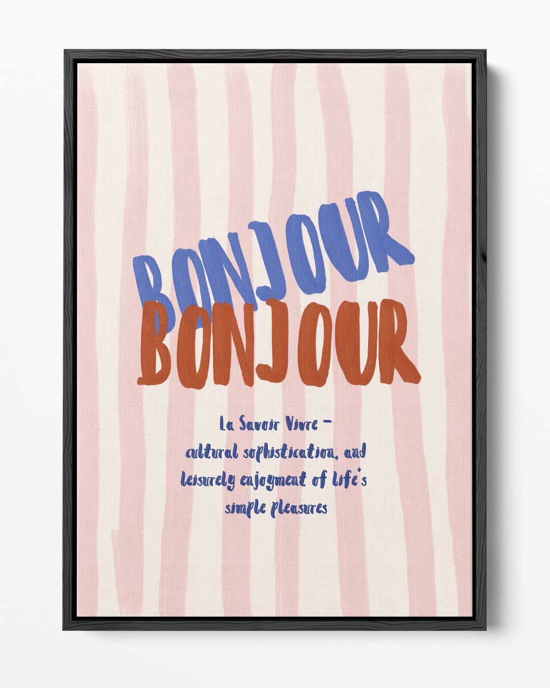 Bonjour Bonheur Kunstwerk-canvas-dibond-plexiglas-wanddecoratie-WallArtistic