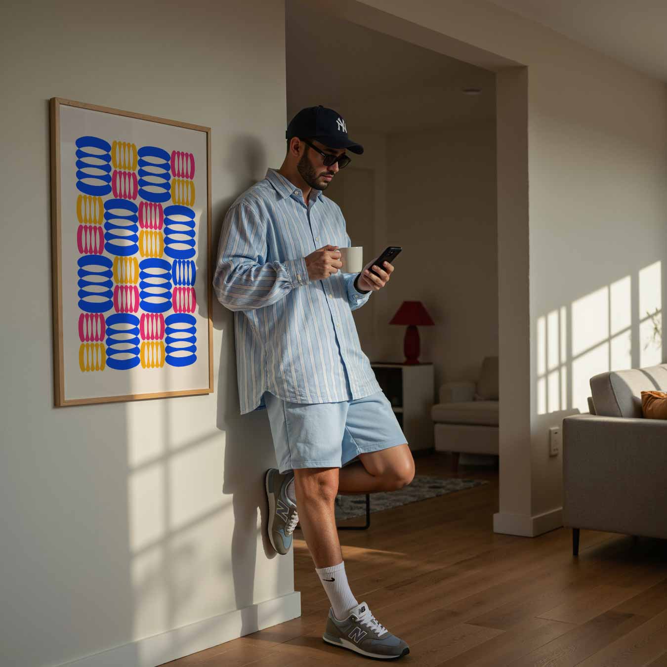 Kleurrijke Patronenpracht Poster-WallArtistic