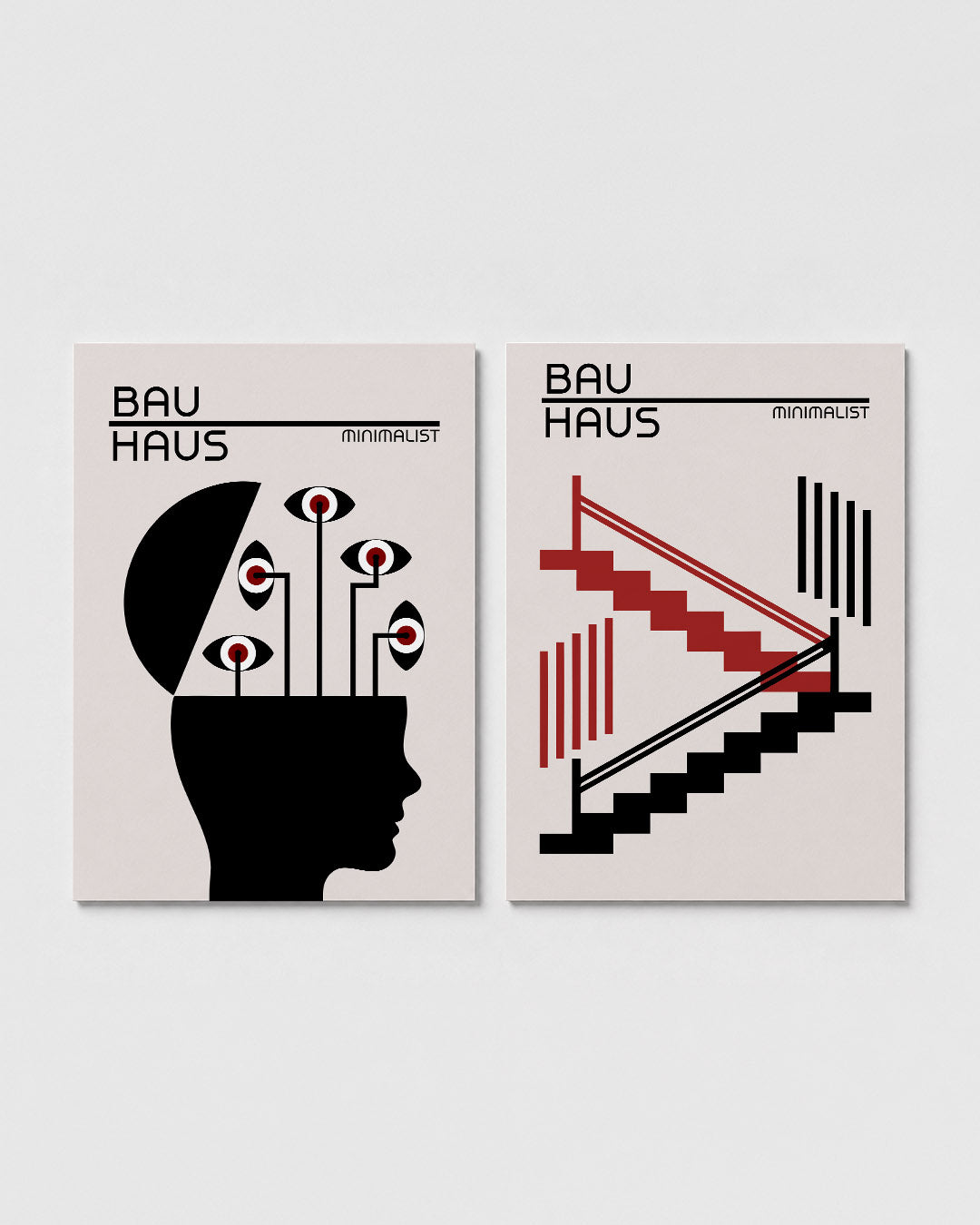 Oog en lijnenspel Posterset