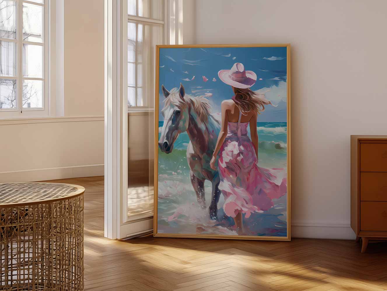 Strandavontuur met Paarden Poster