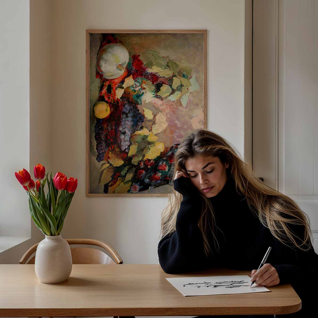 Kleurrijke Fruitexplosie Poster-WallArtistic