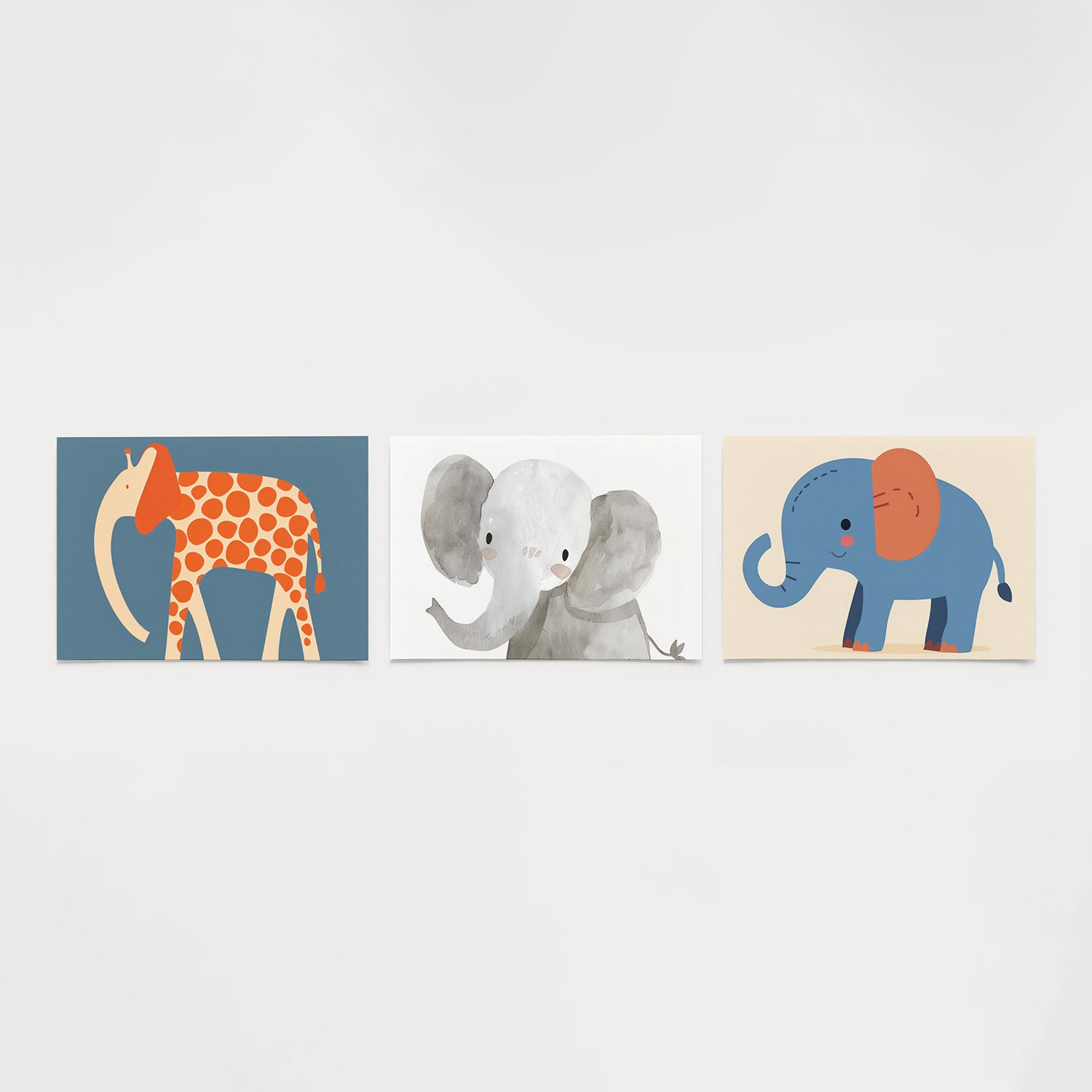 Vorm en kleurenspel Posterset