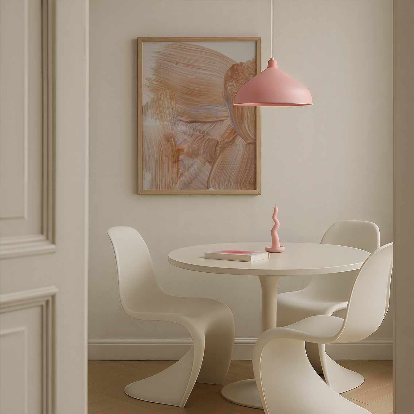 Zachte Aardetinten Abstracte Kunstposter