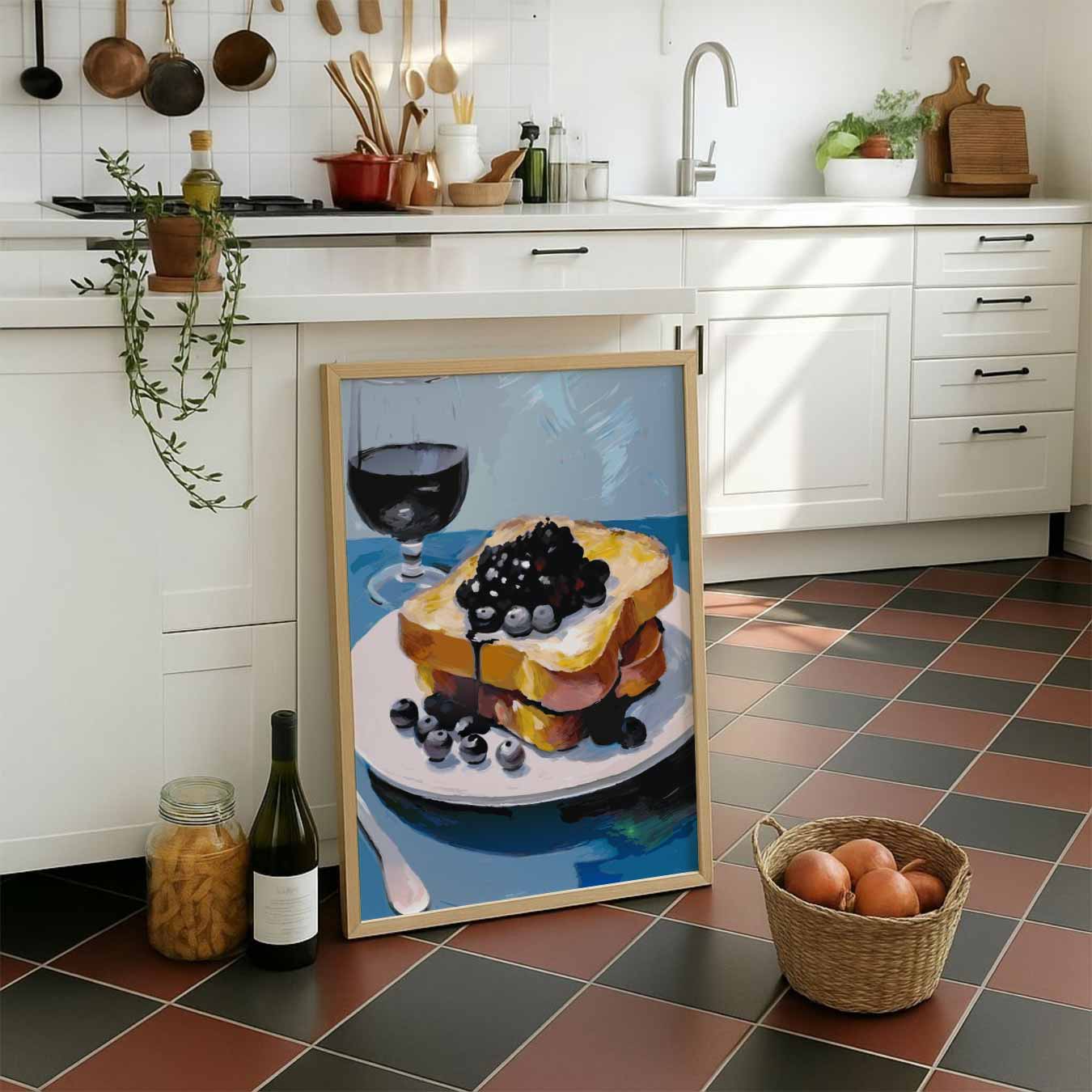 Luxe Franse Toast Koffiehuis Poster-WallArtistic