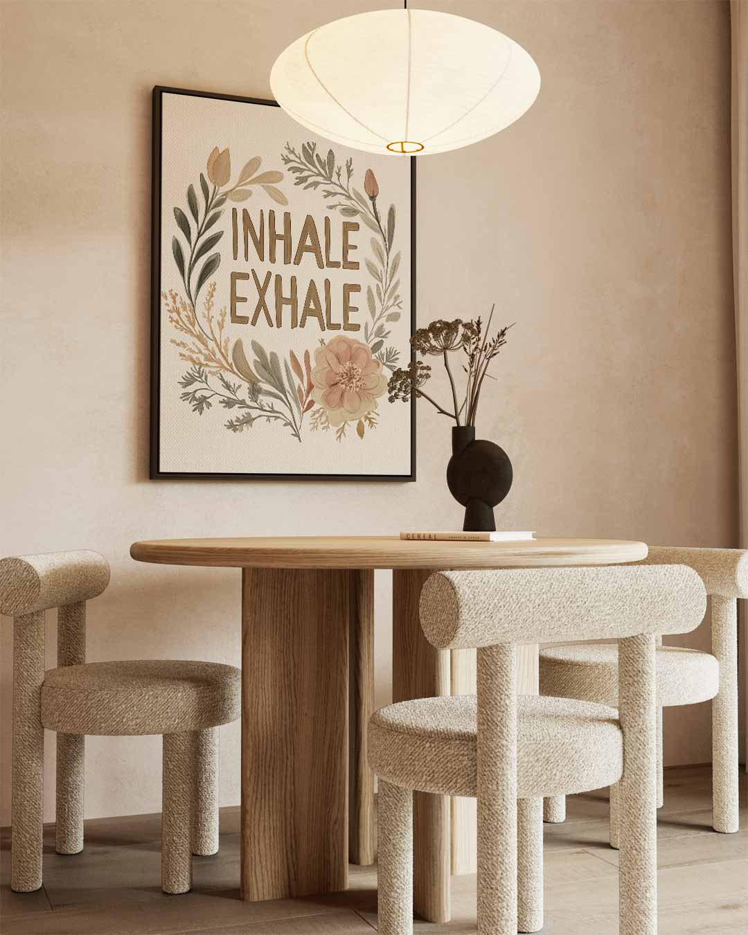 Botanische Ademhaling Poster Kunstwerk-canvas-dibond-plexiglas-wanddecoratie-WallArtistic