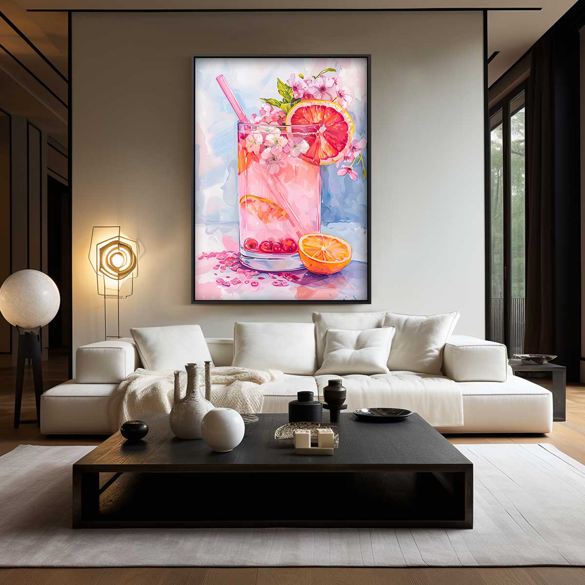 Verfrissende Citrus Illusie Kunstwerk-canvas-dibond-plexiglas-wanddecoratie-WallArtistic