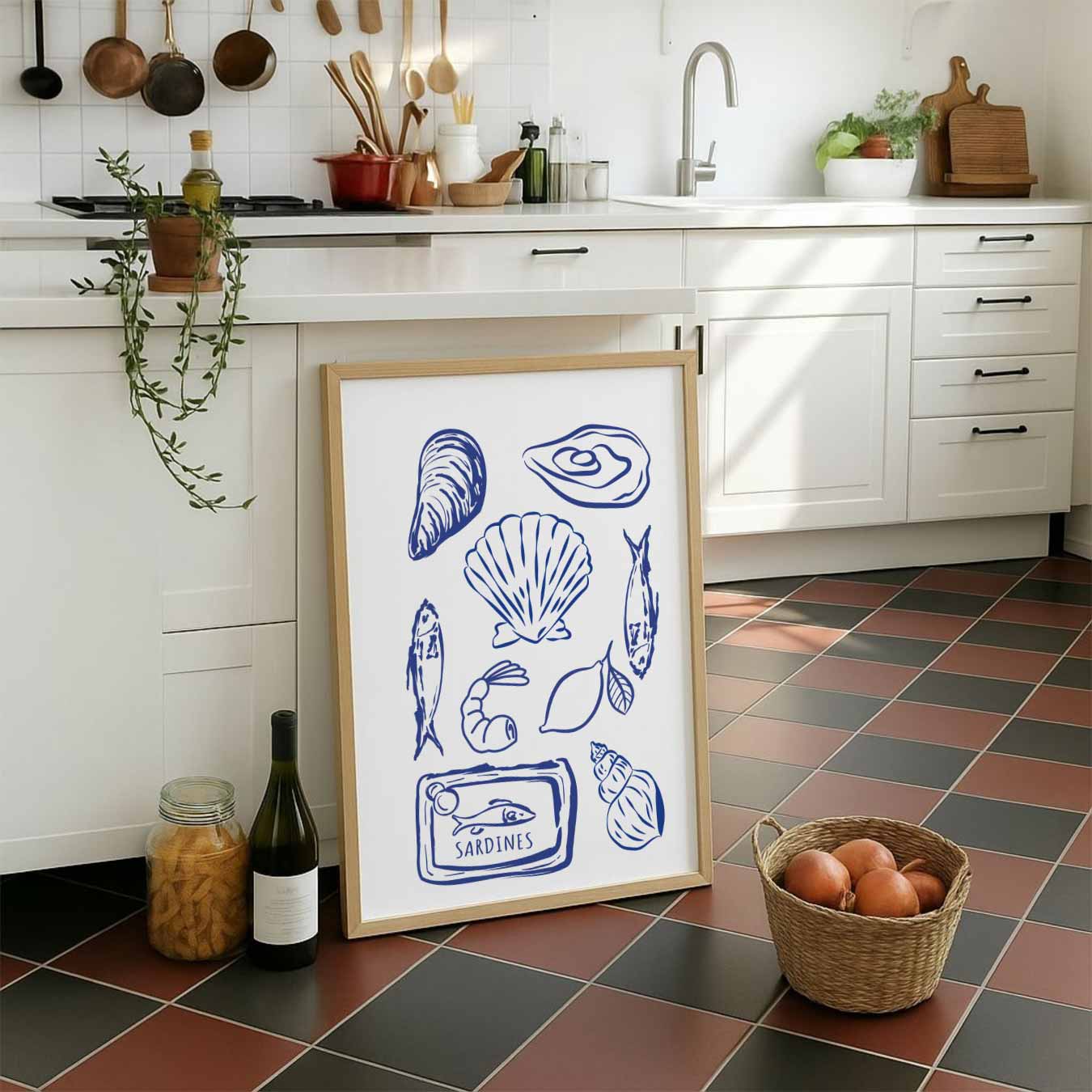 Zeevruchten Illustratie Poster
