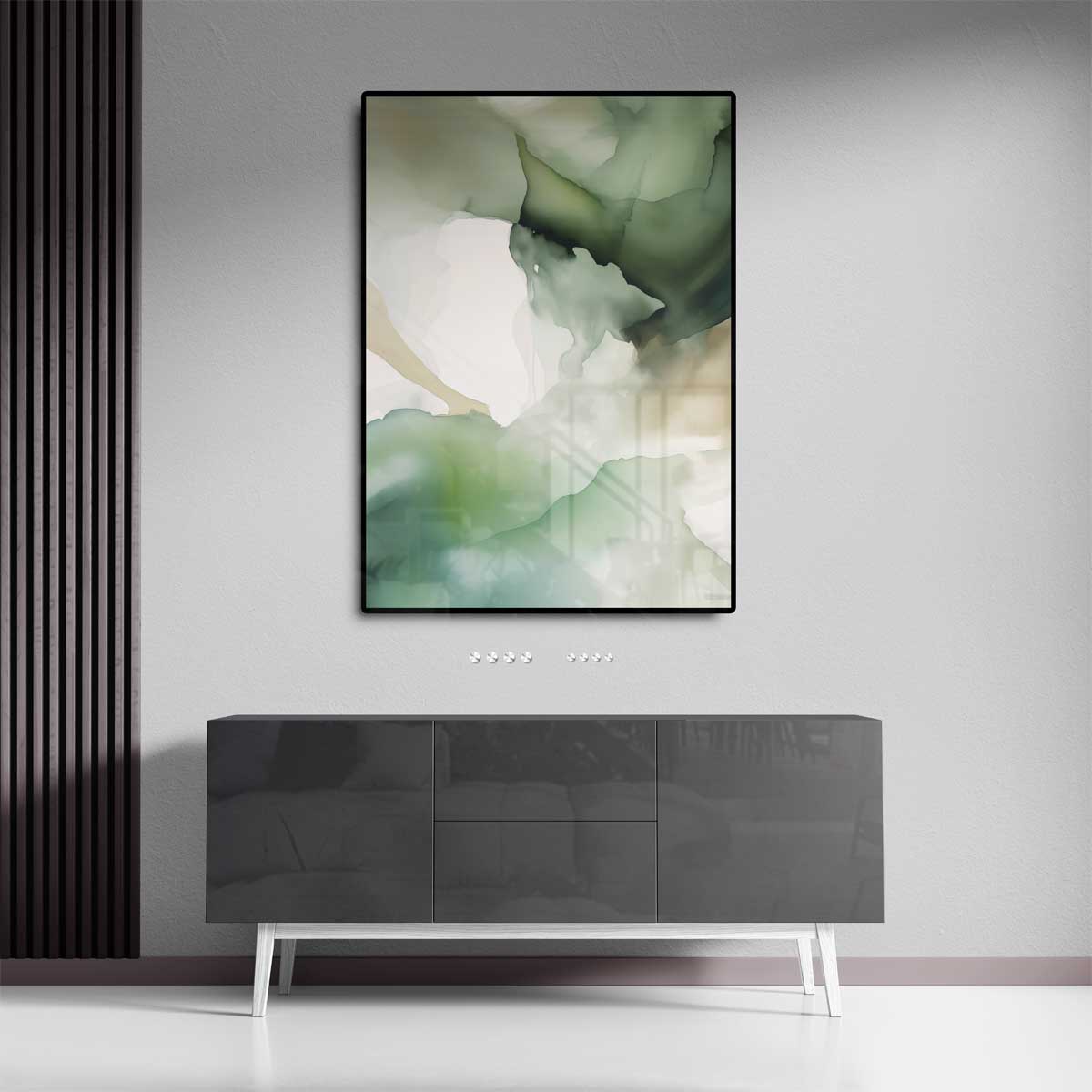 Mystieke Groenzweem Kunstwerk-canvas-dibond-plexiglas-wanddecoratie-WallArtistic