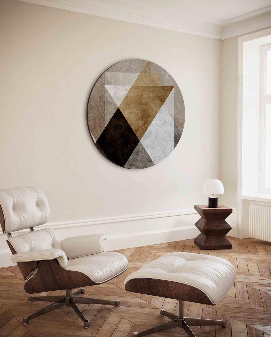 Geometrische vormen Muurcirkel