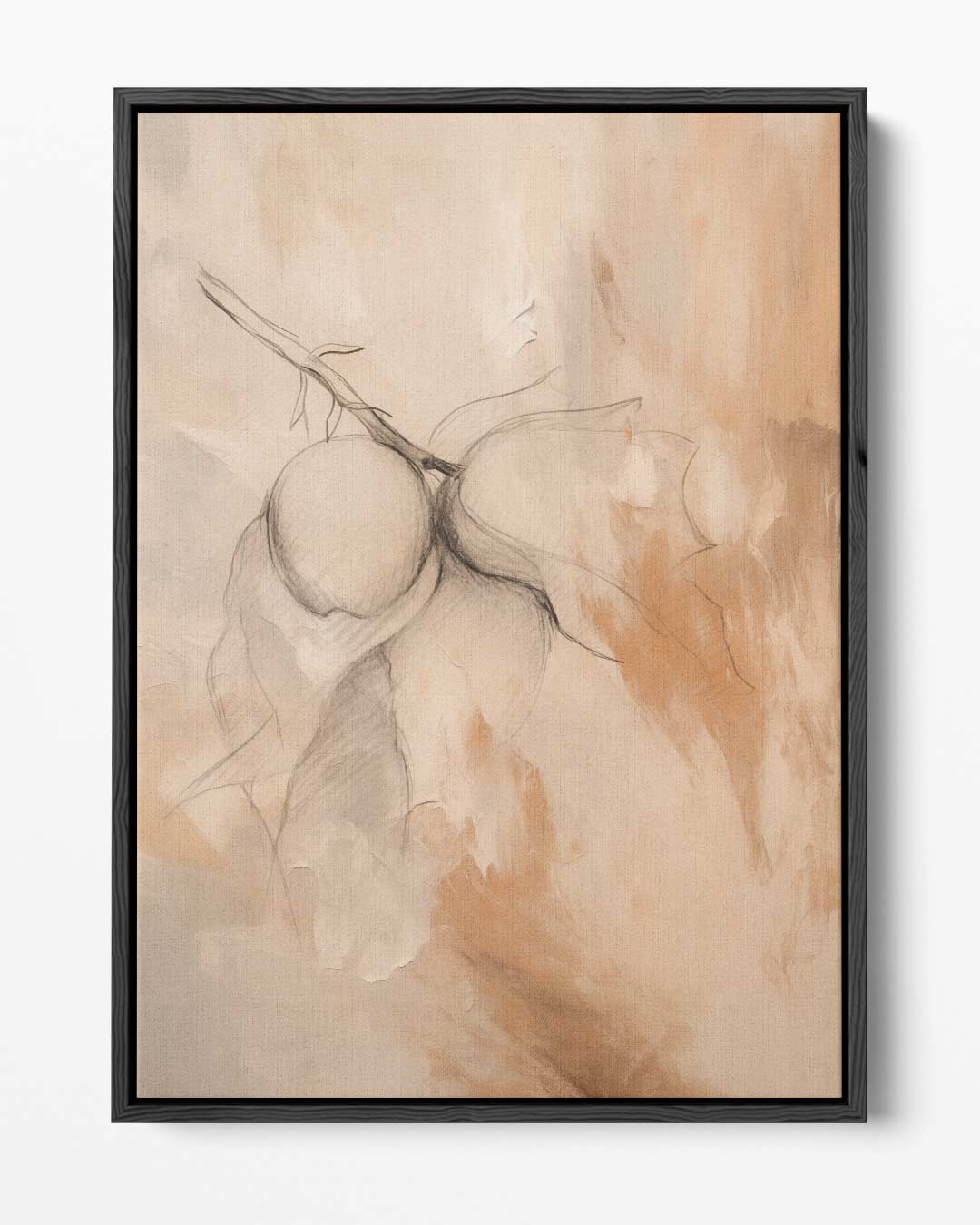 Poëtische Perziken Kunstwerk-canvas-dibond-plexiglas-wanddecoratie-WallArtistic