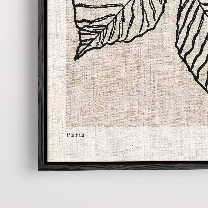 Botanische Bladkunstprint Kunstwerk-canvas-dibond-plexiglas-wanddecoratie-WallArtistic