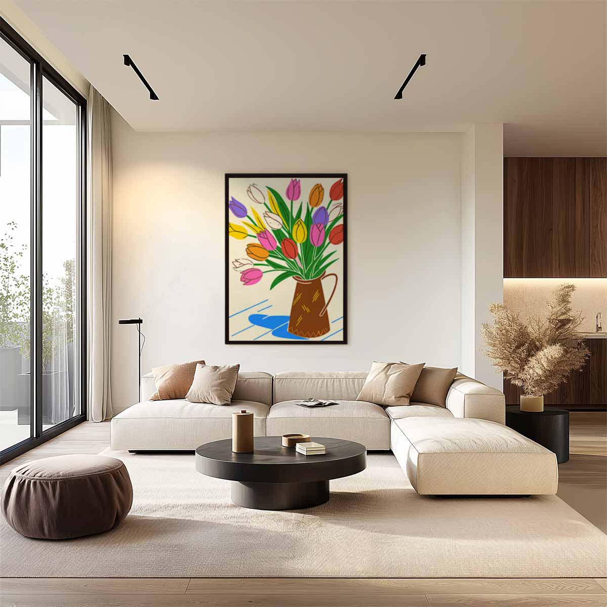 Bloemenpracht in de Eenvoud Kunstwerk-canvas-dibond-plexiglas-wanddecoratie-WallArtistic