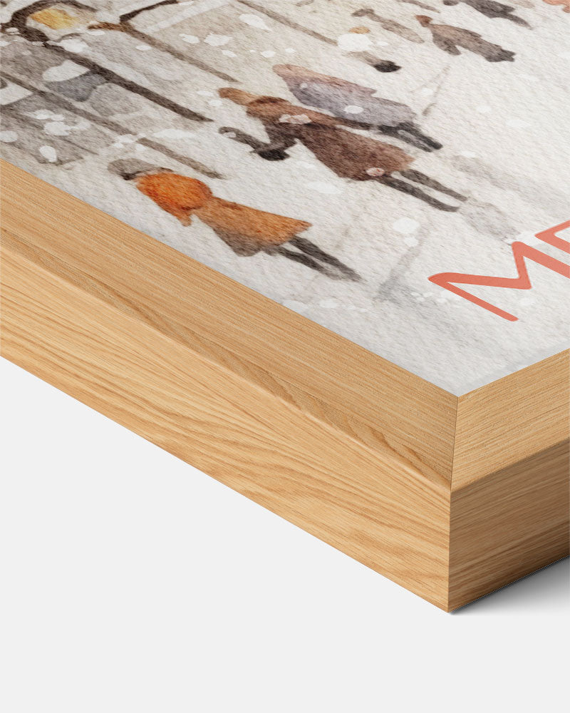 Winterse Kerstposter-WallArtistic