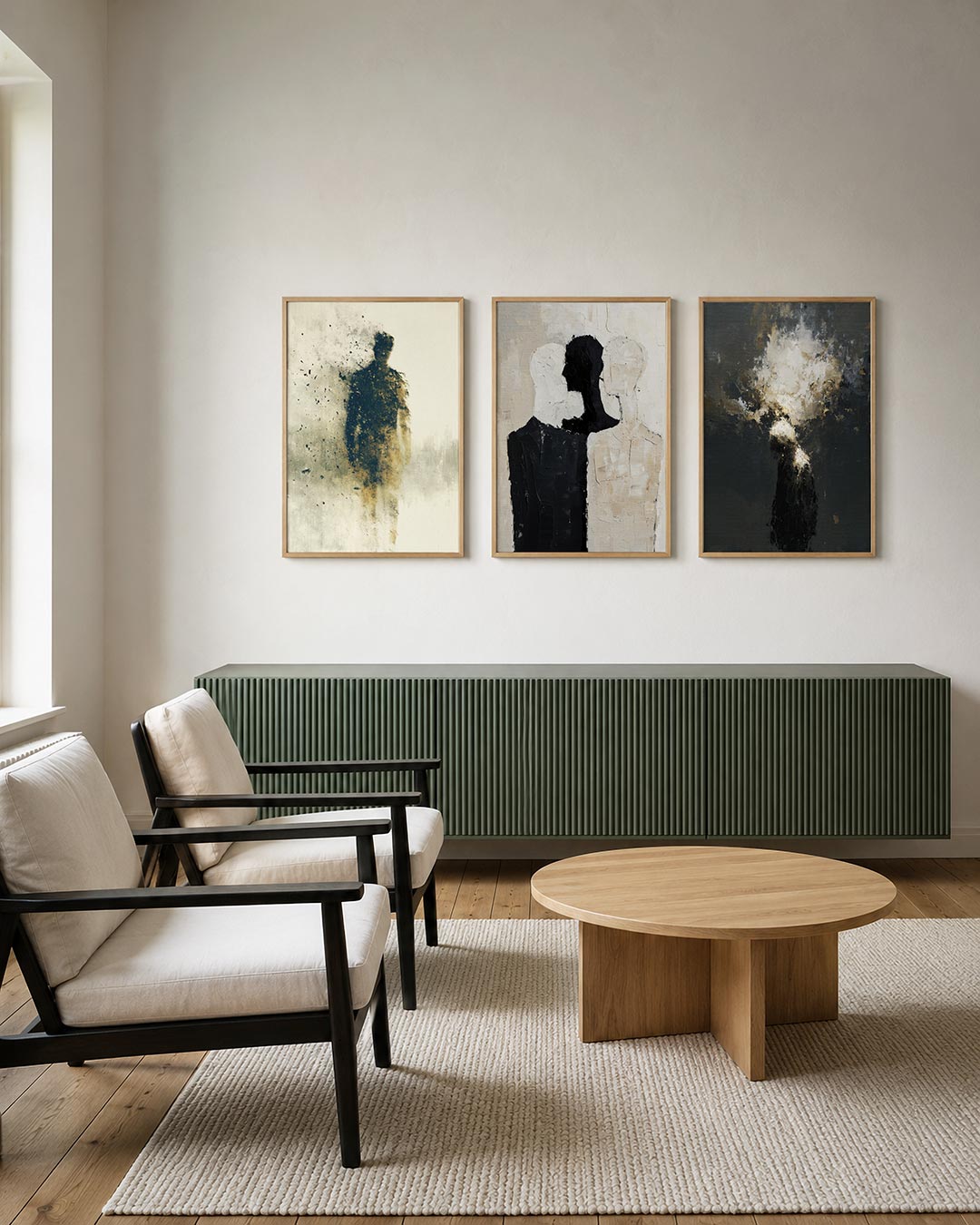 Vervagende silhouet Posterset