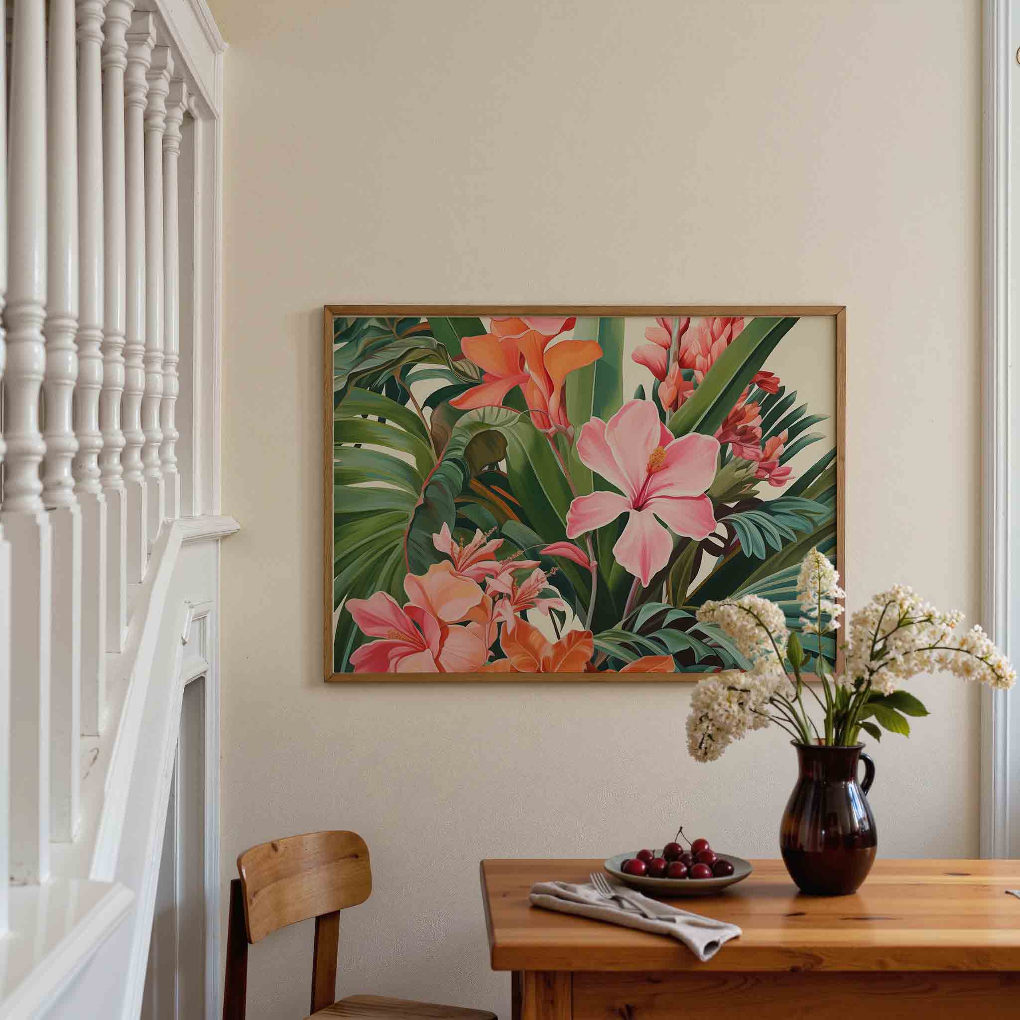 Bloemen en bladeren Poster