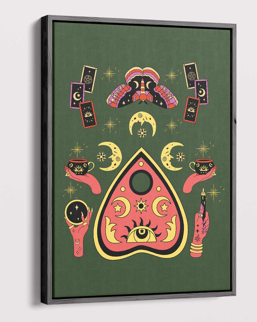 Magische Tarot Wereld Kunstwerk-canvas-dibond-plexiglas-wanddecoratie-WallArtistic