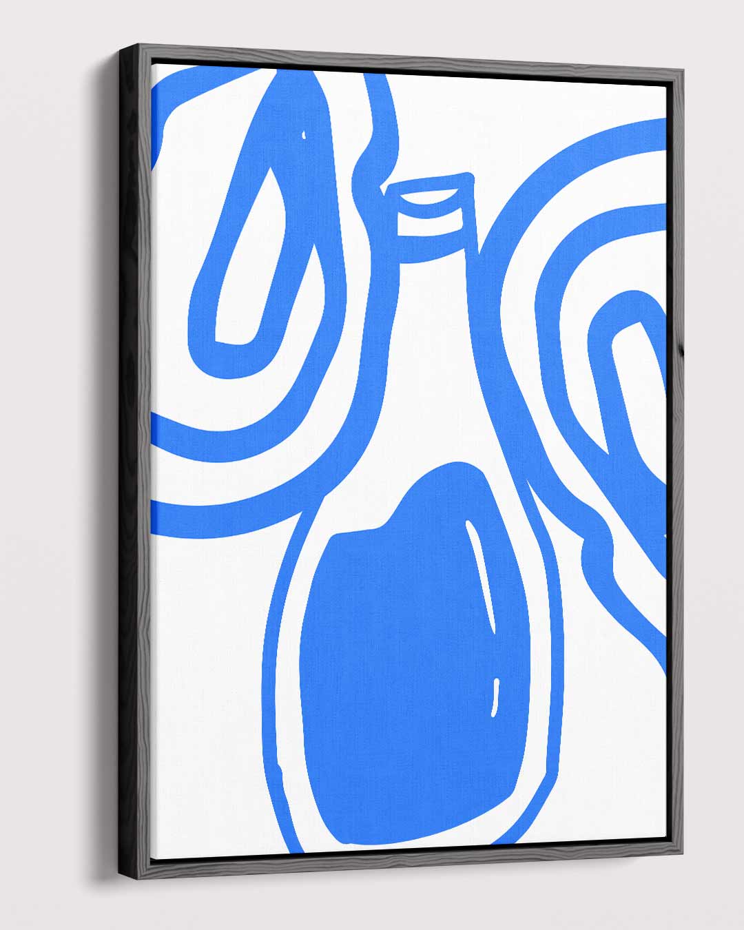 Stijlvolle Blauwe Abstractie Kunstwerk-canvas-dibond-plexiglas-wanddecoratie-WallArtistic