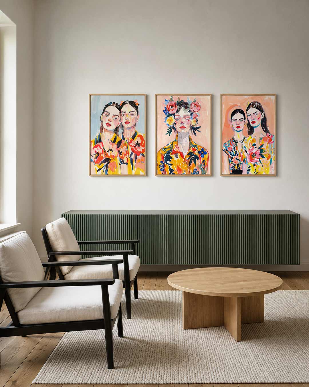 Kleurrijke portretten Posterset