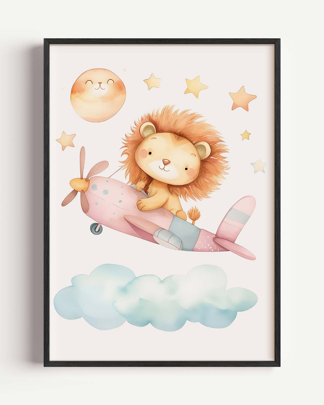 Droomvlucht Leeuw Poster-WallArtistic