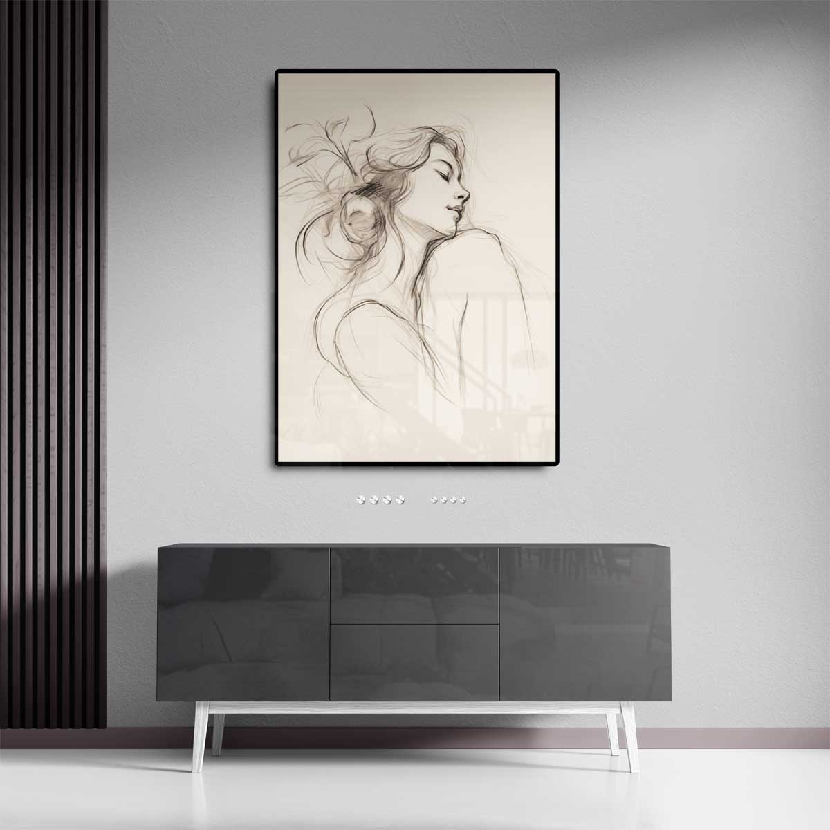 Dromerige Schemerschets Kunstwerk-canvas-dibond-plexiglas-wanddecoratie-WallArtistic