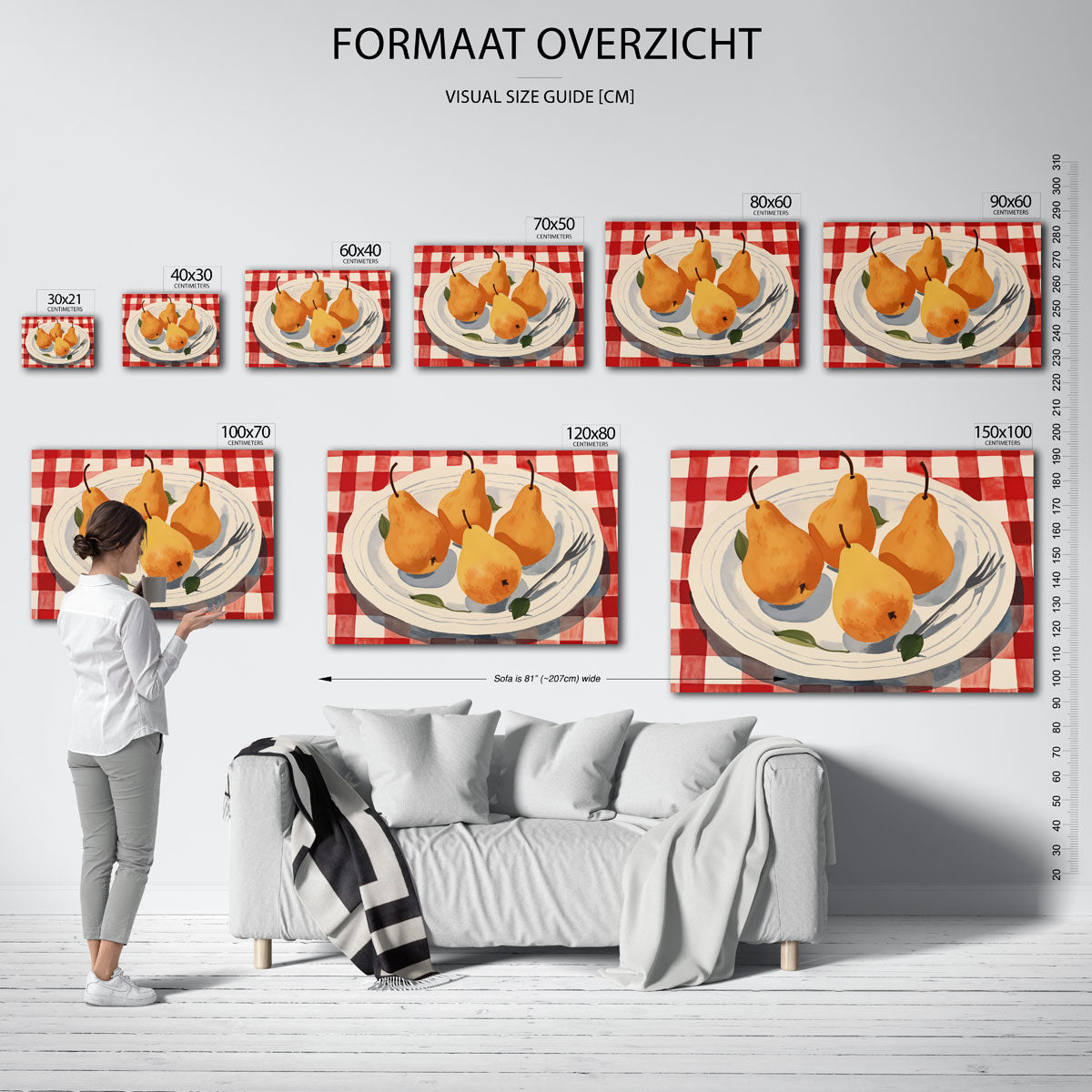 Peren op bord Poster