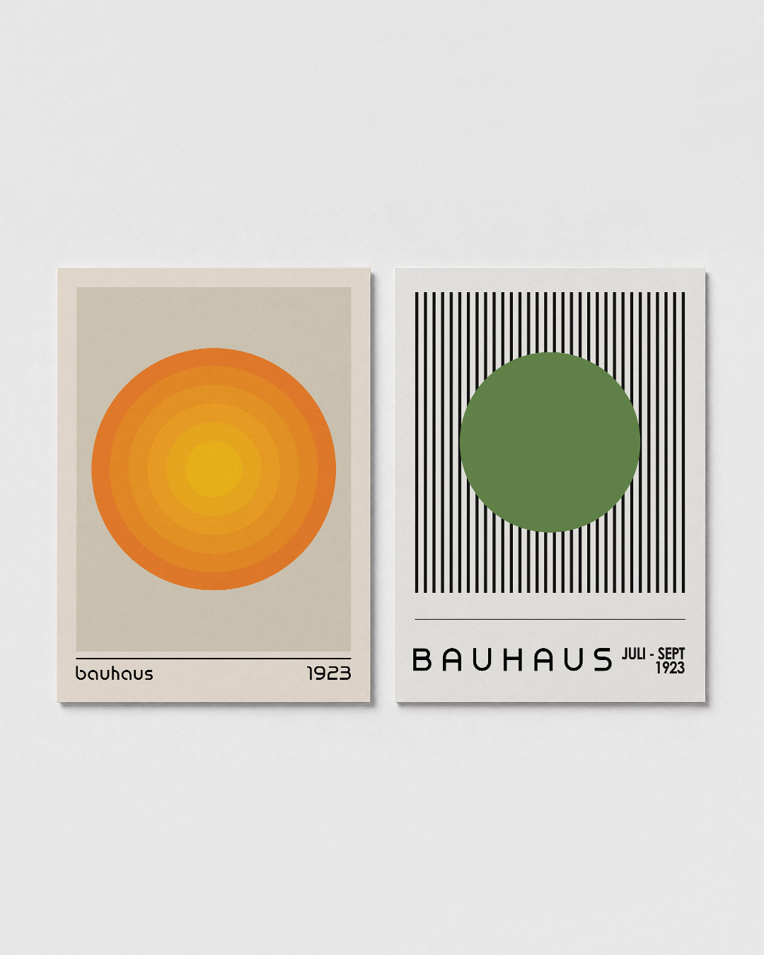 Cirkelvormige kleurvlakken Posterset