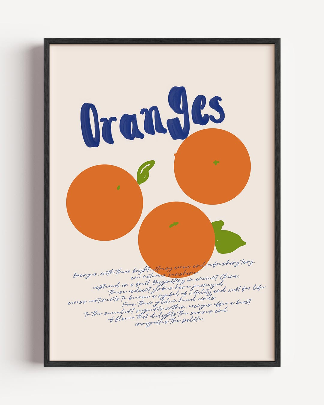 Zonnige Citrus Kunstposter-WallArtistic