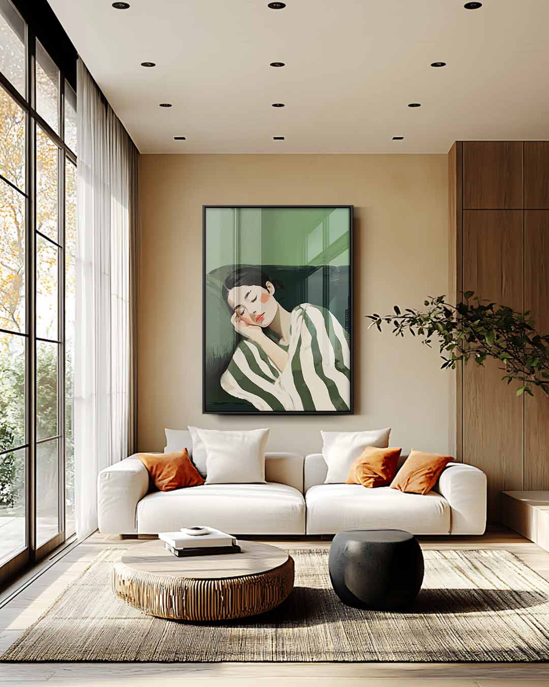 Slapende Schoonheid Kunstwerk-canvas-dibond-plexiglas-wanddecoratie-WallArtistic