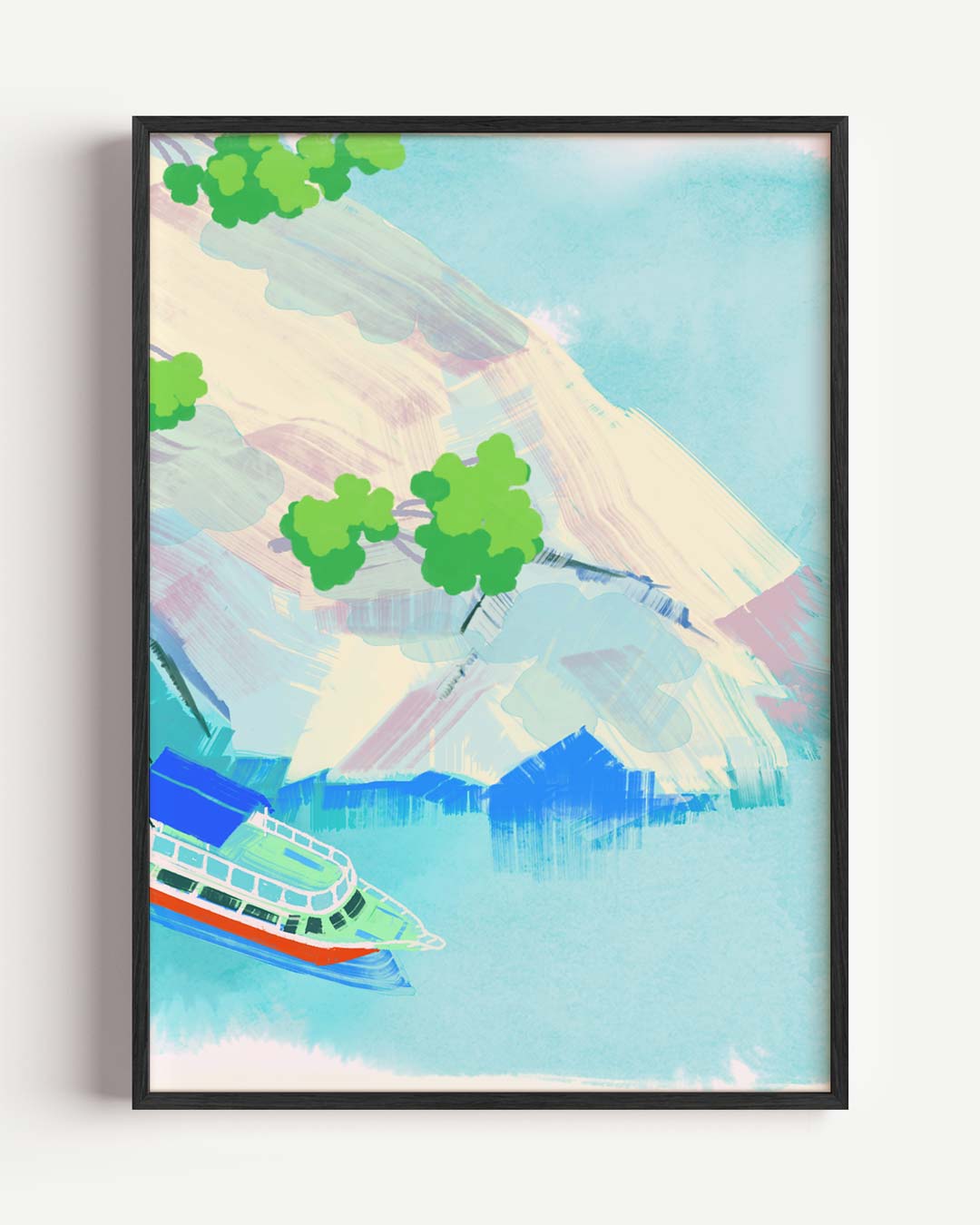 Kleurrijke Cruise Escape Poster-WallArtistic