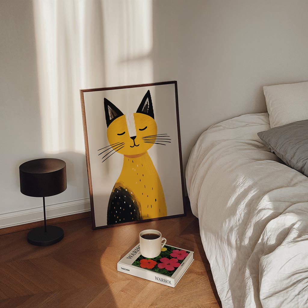 Vrolijke Kattenposter