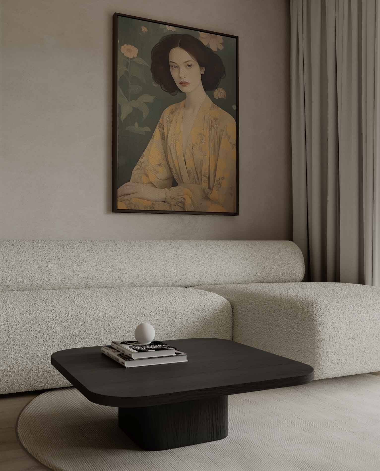 Elegantie in Bloem Kunstwerk-canvas-dibond-plexiglas-wanddecoratie-WallArtistic